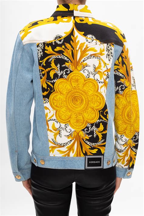 versace collection jacket|Versace denim jacket women's.